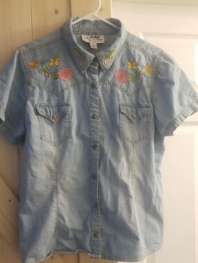 Back In The Saddle Embroidered Shirt Sz XL